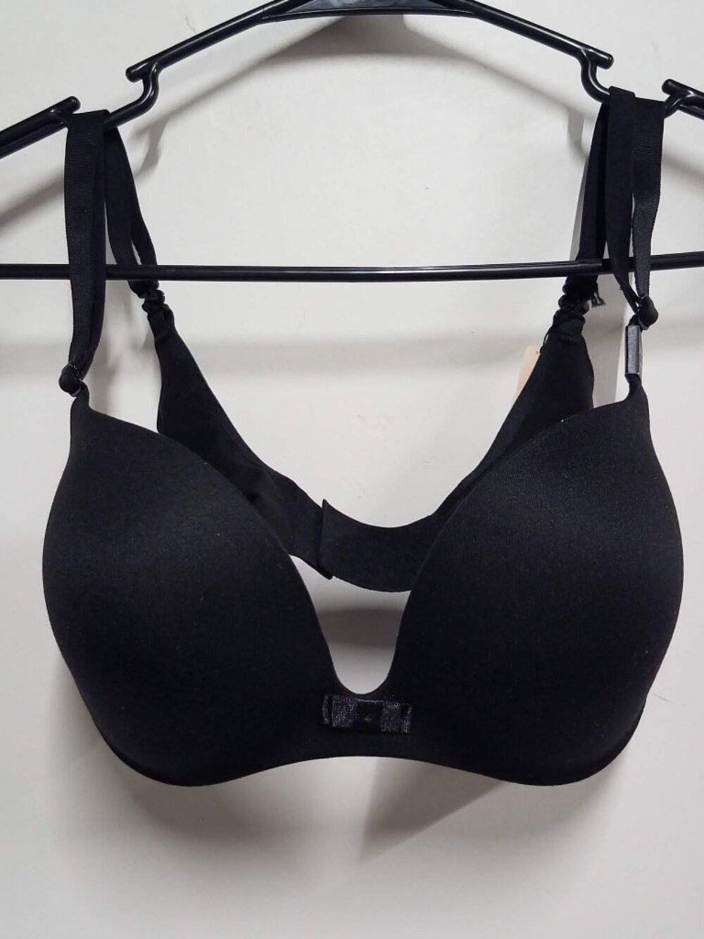Victorias Secret Lined Demi Bra 34C Blacj Nylon Elastane Underwire New 312346